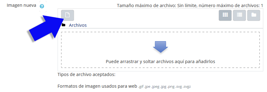 Aspecto similar al que encontramos en el espacio para editar nuestra imagen de perfil